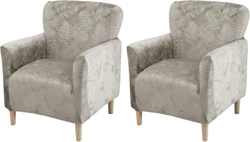 Miniatura 58 de FUANGUI Funda para Sillón de Banquete con Brazos Fundas para Sillas Elásticas Funda para Sillón Club Funda Suave para Sillón Sofá Cubiertas 03
