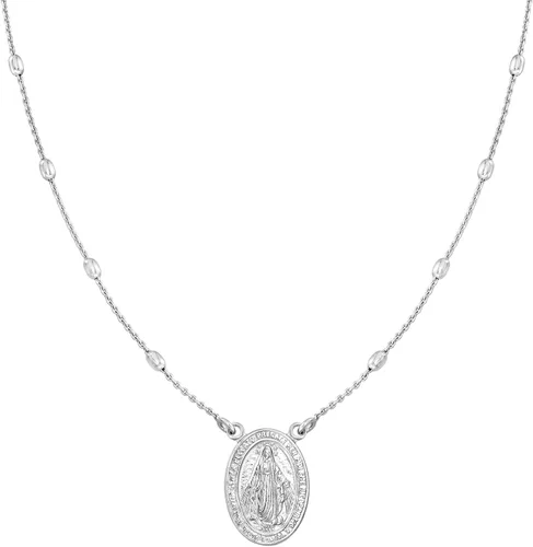 Miniatura 7 de Ross-Simons Italian Sterling Silver Miraculous Medal Bead Station Necklace