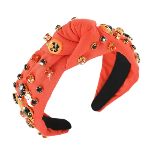 Miniatura 7 de Diademas de fantasma de Halloween para mujer, diadema de araña espeluznante con cuentas de diamantes de imitación de cristal, accesorios