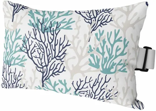 Miniatura 9 de PIEPLE Blue Flower - Almohada rectangular para reposacabezas para exteriores e interiores, 11 x 16 pulgadas, relleno de poliéster, impermeable