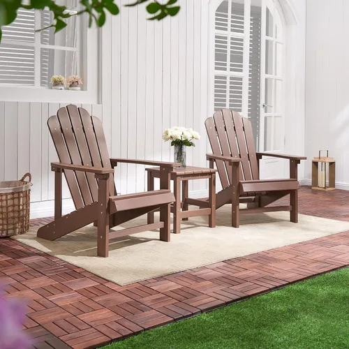 Miniatura 5 de Adirondack - Sillas resistentes a la intemperie, silla de hoguera para patio, sillas de exterior resistentes, sillas de césped, fácil montaje, 350
