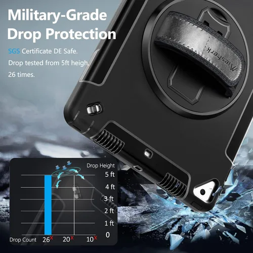Miniatura 5 de Miesherk Funda para iPad 10.2 9ª generación 2021: cubierta resistente a prueba de golpes de grado militar para iPad de 10.2 pulgadas 2021 - Soporte