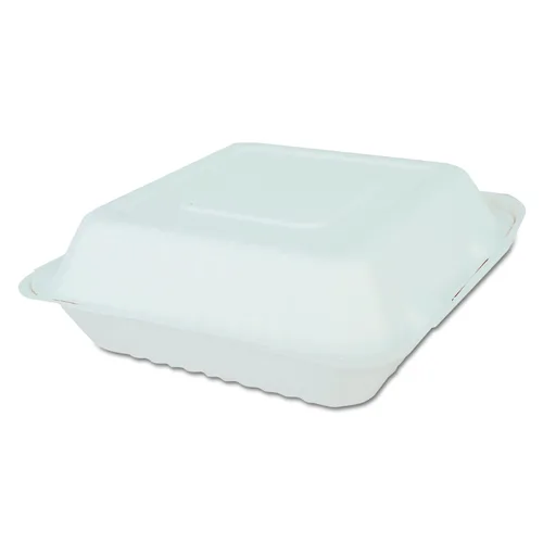 Southern Champion Tray Contenedor de fibra moldeada 18935, 9 pulgadas de ancho x 9 pulgadas de largo x 3 pulgadas de alto, blanco, paquete de 200
