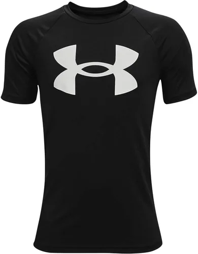 Under Armour Camiseta de manga corta con logotipo grande para niño
