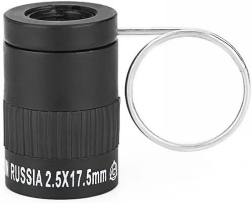 Mini telescopio monocular, 0.098 x 0.689 in, enfoque óptico portátil, alcance de detección con anillo de metal para eventos deportivos, observación