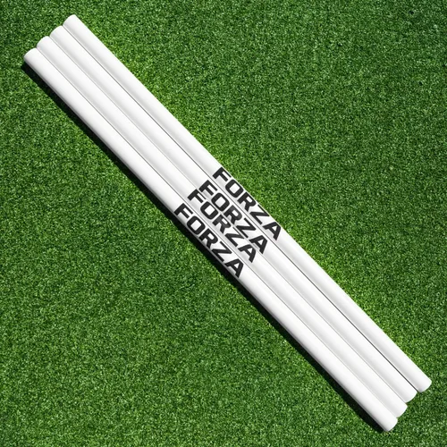 FORZA Agility Poles & Clips | Create Your Own Hurdles - 8 Color Options Blanco