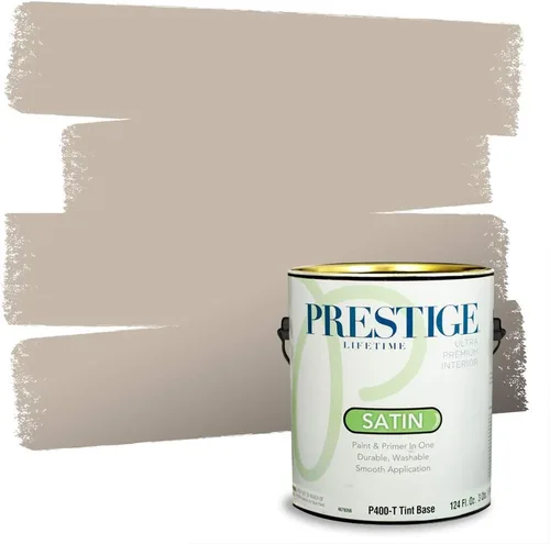 Miniatura 168 de PRESTIGE Paints - Pintura interior e imprimación en uno, 1 galón, cáscara de huevo, pimienta envejecida