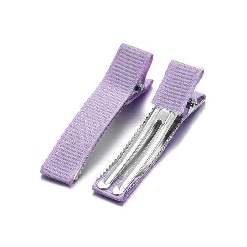 Miniatura 7 de 10 unids/lote plana de una sola punta de metal cocodrilo dientes clip de pelo pasadores color caramelo horquillas para bricolaje joyería base Negro