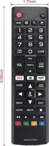 Miniatura 5 de AKB75375604 Reemplazo remoto para LG Smart TV 43UK6090PUA 49UK6090PUA 50UK6090PUA 55UK6090PUA 60UK6090PUA 60UK6090PUA 70UK6190PUB 75UK6190PUB