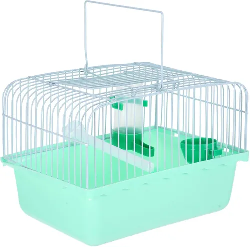 VANZACK Jaula portátil para loros, periquitos, periquitos, viajes, portador de aves, accesorios para pájaros, portador de aves de viaje, pequeño