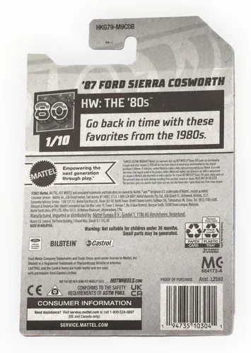 Miniatura 2 de Hot Wheels Ford Sierra Cosworth '87: Los 80 1/10