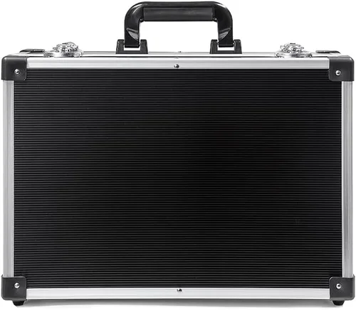 Miniatura 3 de maleta rígida de aluminio de 14" con inserto de espuma personalizable DIY (interior de 13 x 9 x 4")