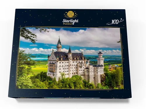 Miniatura 4 de MyPuzzle Neuschwanstein Castle On A Summer Day in Germany - Rompecabezas prémium de 100 piezas para adultos