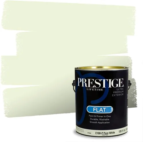 Miniatura 36 de PRESTIGE Pintura exterior e imprimación en uno, aloe, plano, 1 galón