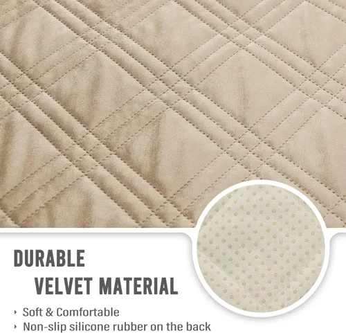 Miniatura 2 de BOCTOPUG Funda de sofá, impermeable y resistente para sofá, perros, gatos y niños (beige)