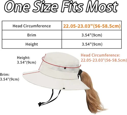 Miniatura 6 de PFFY Sun Beach Hats for Women Men UV Protection Wide Brim Foldable Fishing Sun Bucket Hat Outdoor Essentials