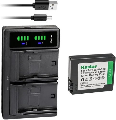 Miniatura 8 de Kastar NP-FF50 LTD2 - Cargador de batería USB compatible con Sony DCR-PC106, DCR-PC106E, DCR-PC107, DCR-PC107E, DCR-IP1, DCR-IP1E, DCR-IP200K
