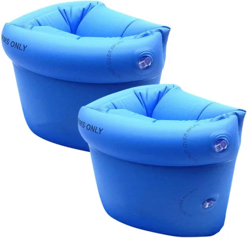 Topsung Floaties Bandas de Brazo Flotador Flotadores de anillos Tubo armlets para niños y adultos, Azul, talla única