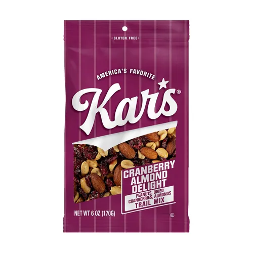 Miniatura 30 de Kar's Nuts Cranberry Almond Delight Trail Mix, paquetes individuales de 3 onzas, paquete a granel de 42, aperitivos sin gluten