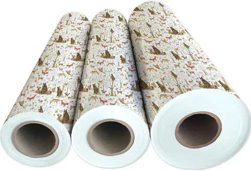 Miniatura 5 de Jillson Roberts Papel de regalo a granel, bosque de cuento de hadas, 1/2 resma 417 x 30 pulgadas