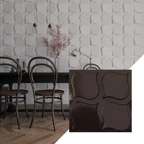 Miniatura 14 de Ekena Millwork WP20X20CVWH 19 5/8 pulgadas de ancho x 19 5/8 pulgadas de alto Clover EnduraWall Decorativo 3D Panel de Pared Cubre 2.67 pies