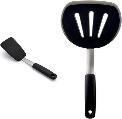 Miniatura 10 de OXO Good Grips espátula/espumadera de panqueque de nailon flexible, ninguno , Negro