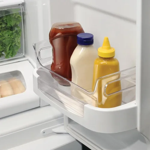 Miniatura 3 de iDesign - Organizador de condimentos de plástico con asas para nevera, transparente, fabricado en Estados Unidos