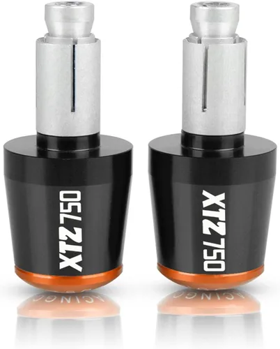 Miniatura 7 de Extremos de manillar de motocicleta para XTZ 750 XTZ750 Super TENERE 1989-1996 22MM manillar Grips Cap Anti vibración Silder Plugs (Color : 1)