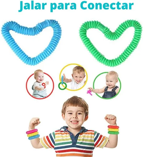 Miniatura 5 de Paquete de 32 tubos de reventar burbujas, tubos para ansiedad para niños y adultos, juguetes sensoriales para aliviar el estrés y la ansiedad
