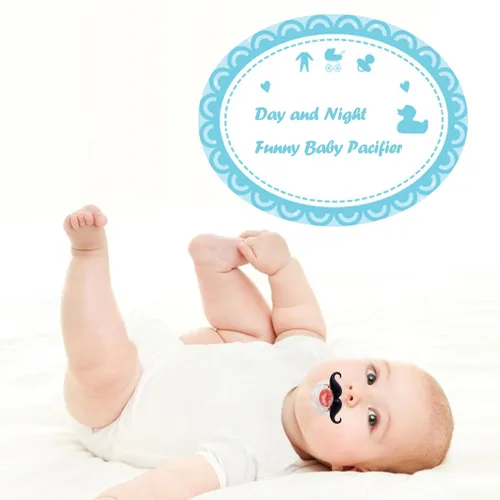 Miniatura 6 de ROBBEAR Chupete divertido para bebé, lindo bigote Binkies, dientes grandes falsos Binky Bucktooth, chupetes de Halloween para bebés de 0 a 36 meses