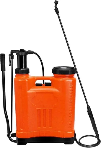 Miniatura 8 de Pulverizadores de 4 galones en césped y jardín con boquillas ajustables mochila manual pulverizador de bomba de mano, color azul Azul de 4 galones