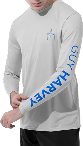 Miniatura 5 de Guy Harvey Camisa de protección solar de rendimiento de manga larga para hombre UPF 50+