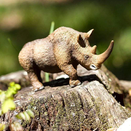 Miniatura 6 de Safari Ltd. Figura de rinoceronte lanudo – Figura detallada de plástico de 6.75 pulgadas – Divertido juguete educativo prehistórico para niños