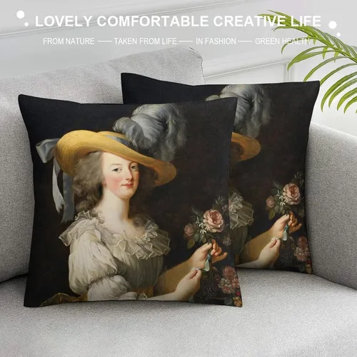 Miniatura 5 de Marie Antoinette Queen of Style - Funda de almohada cuadrada y acogedora para decoración del hogar para sala de estar, sofá, cojín de coche, 18 x 18