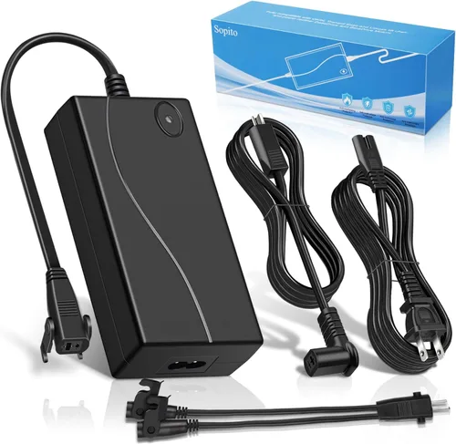 Miniatura 8 de Sopito - Fuente de alimentación reclinable de 2 pines, adaptador AC/DC de 2 pines 100-240 V 50/60 Hz, transformador de conmutación de calidad 29 V 2