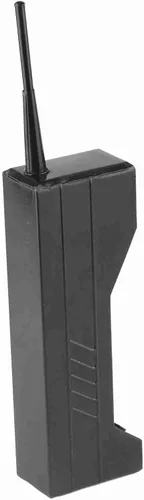 Miniatura 2 de Adorno retro de ladrillo para teléfono celular, modelo vintage de teléfono celular, adornos de simulación a la antigua moda (negro), Negro -, Vintage