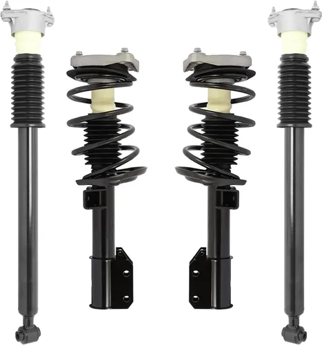 Miniatura 53 de Detroit Axle - Amortiguadores de puntales RWD para Infiniti G35 03-06, 2 amortiguadores traseros, 2 puntales delanteros y muelles helicoidales 2003