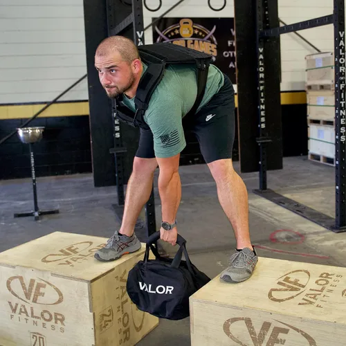 Miniatura 3 de Valor Fitness Self- Fill Sandbags- Stone & Atlas Style - Built in Filler Bags 50,70, 100 or 200 lb Options Strength Training Workouts
