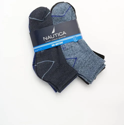 Miniatura 3 de Nautica Calcetines de rendimiento para hombre con comodidad acolchada paquete de 6