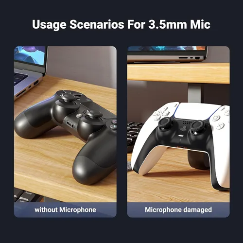 Miniatura 6 de UGREEN Bluetooth 5.3 Adapter for PS4 PS5 USB Audio Transmitter APTX Connecting Bluetooth Headphones to PS5, PS4, Switch, PC, Wireless Audio Adapter