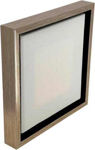 Sunbelt Mfg. Co Marco de fotos plateado flotante de 1 3/8" de profundidad, para lienzo de 3/4", (diferentes tamaños) (8x10)