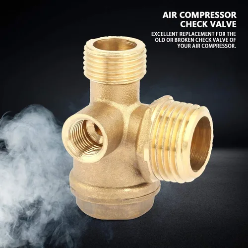 Miniatura 5 de Walfront Válvula de retención de latón para compresor de aire, herramienta de conector de tubo de válvula de retención del compresor de aire