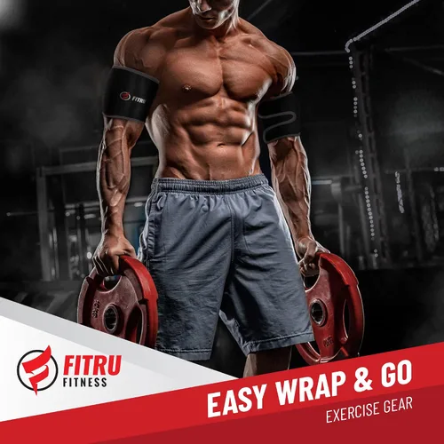 Miniatura 3 de Fitru - Tonificadores de brazos prémium para hombres y mujeres Envolturas de brazo de sauna para brazos flácidos que aumentan el calor y el sudor