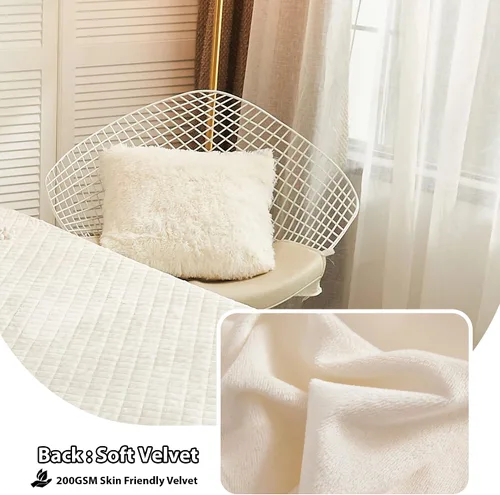 Miniatura 4 de LIFEREVO - Juego de 2 fundas de almohada de pelo sintético esponjoso color crema, 18 x 18 pulgadas, fundas de almohada decorativas de lujo