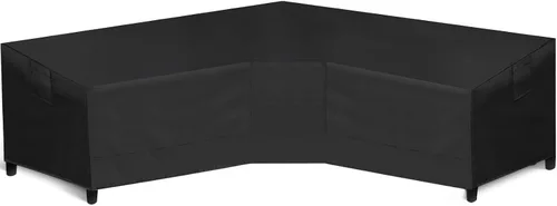 Miniatura 8 de WLEAFJ Funda de sofá modular para patio en forma de L, impermeable, de alta resistencia para exteriores con ventilación, con orientación a