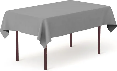 Miniatura 114 de Pomp Mantel Premium de Poliéster de 60" x 84" en Color Amarillo Plátano Tela Fácil de Cuidar, Resistente a Arrugas y Manchas Para Mesa Banana