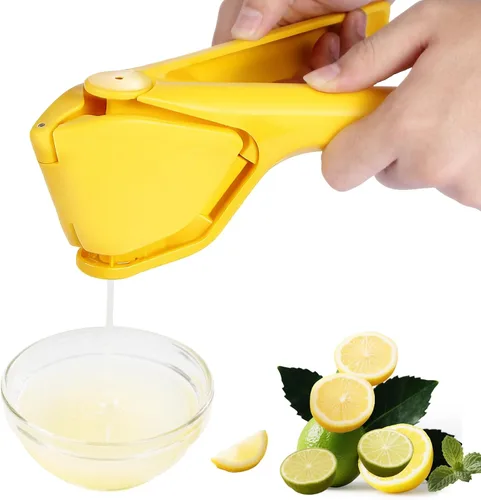 Miniatura 8 de Exprimidor manual plegable de limón con colador de pulpa Fácil de limpiar Diseño de ahorro de espacio Portátil duradero para cocina y Verde