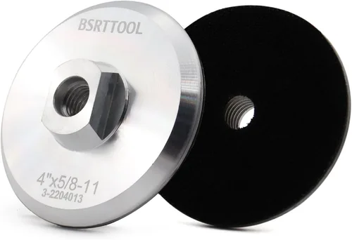 Miniatura 9 de Almohadilla de respaldo de aluminio de 3 pulgadas, almohadilla de respaldo de gancho de 5/8 "-11 roscas para amoladora angular (3 pulgadas)