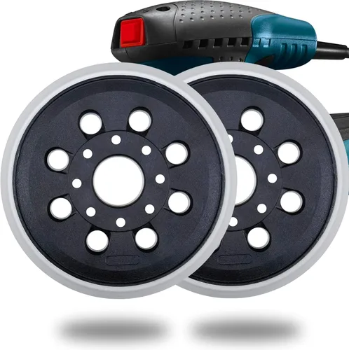 Miniatura 7 de Paquete de 2 almohadillas de lija de 5 pulgadas con 8 agujeros de gancho y bucle para lijadora orbital aleatoria de 5" Bosch ROS20VS, ROS20VSC