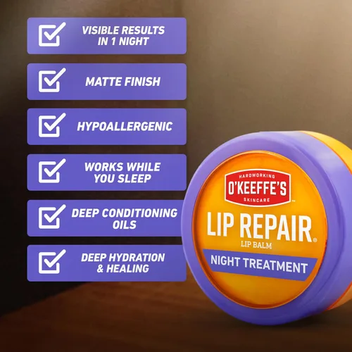 Miniatura 7 de O'Keeffe's Paquete combinado de tratamiento nocturno que incluye crema de manos de tratamiento nocturno para manos trabajadoras, tratamiento